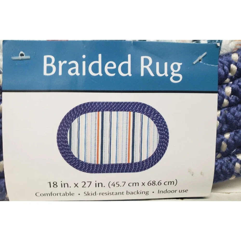Oval Braided Kitchen Accent Rug (18